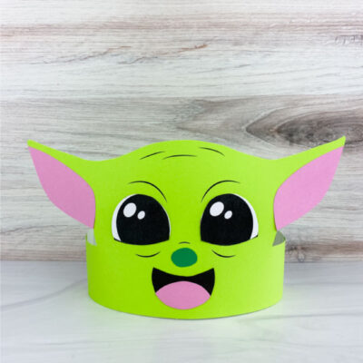 Baby Yoda Headband Craft [Free Template]