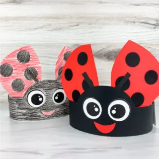 two ladybug headband crafts