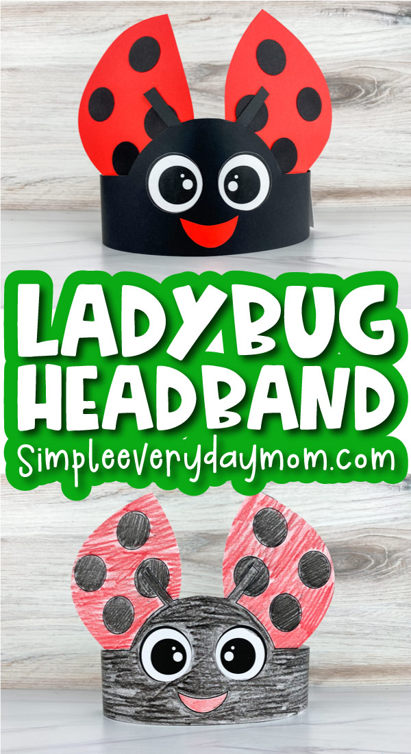 Ladybug Headband Craft For Kids [Free Template]