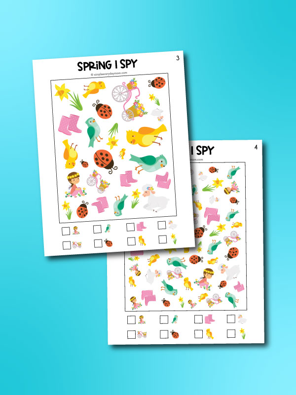 6 Fun Spring I Spy Printables For Kids