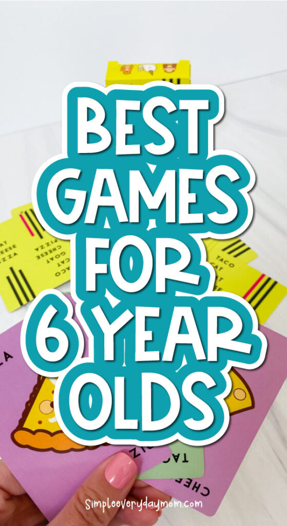kids card game with the words best games for 6 year olds