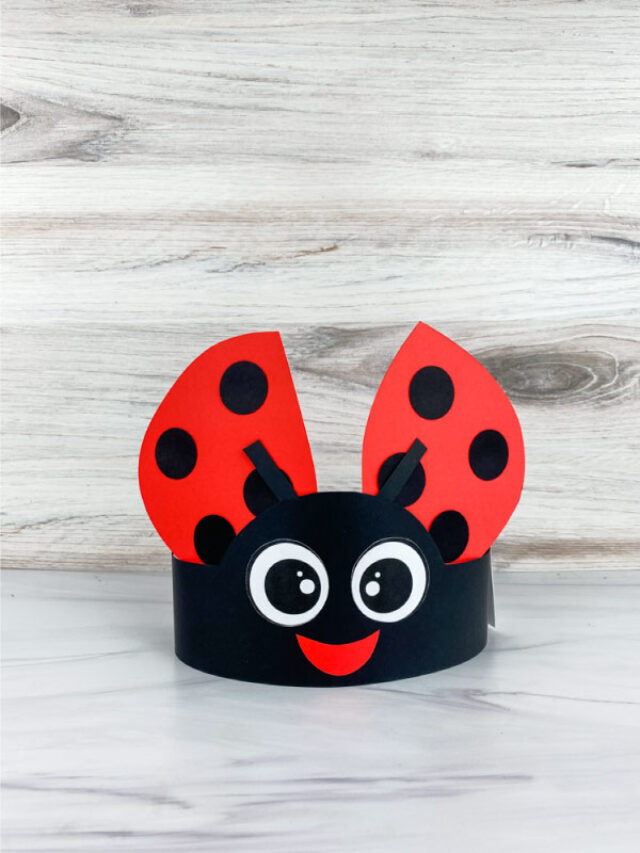 Ladybug Headband Craft For Kids [Free Template] Story