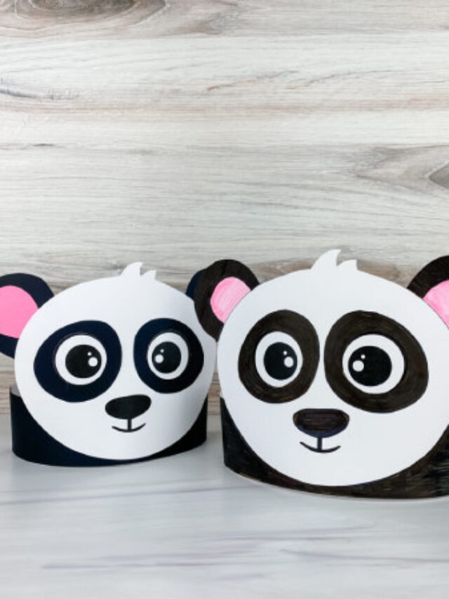 Panda Headband Craft For Kids [Free Template] Story