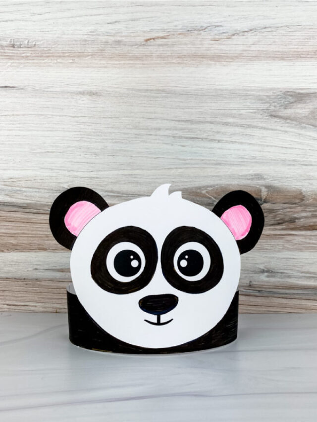 Panda Headband Craft For Kids [Free Template] Story