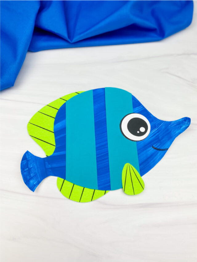 Paper Plate Fish Craft For Kids [Free Template] Story