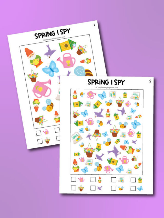 6 Fun Spring I Spy Printables For Kids Story