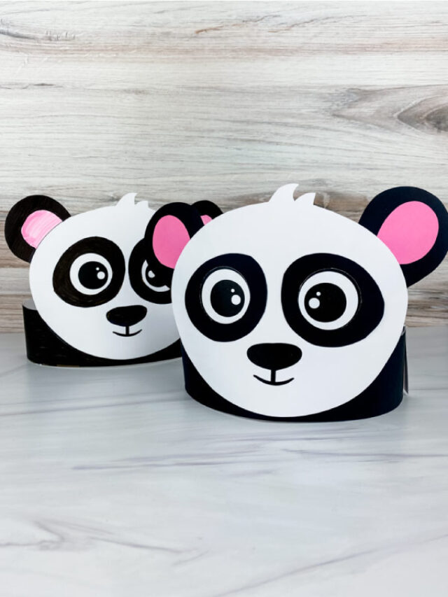 Panda Headband Craft For Kids [Free Template] Story