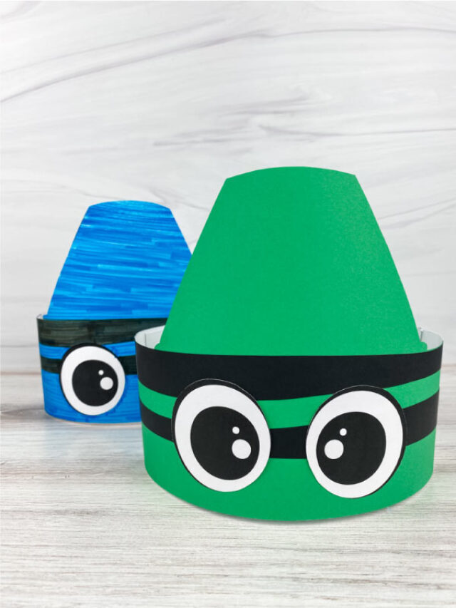DIY Crayon Headband Craft For Kids [Free Template] Story