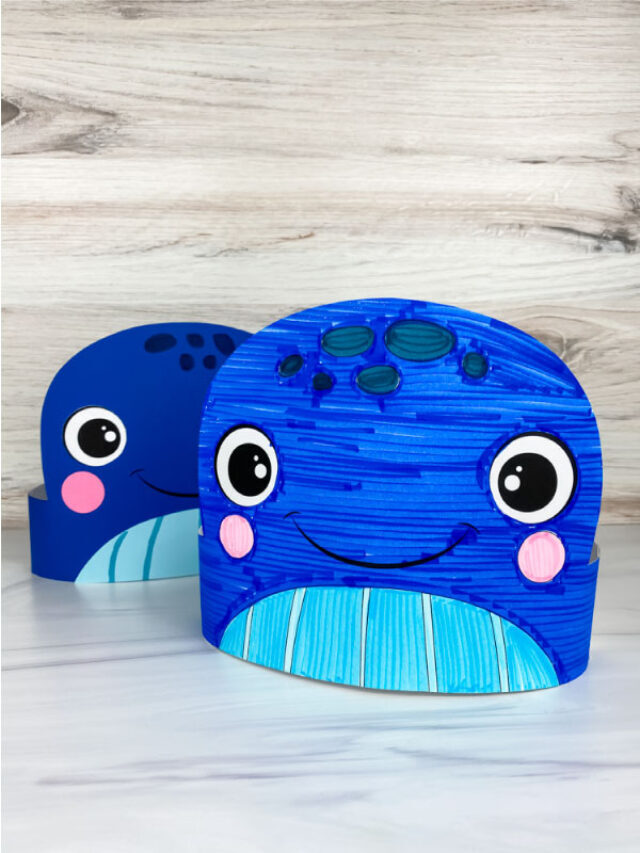 Humpback Whale Headband Craft [Free Template] Story