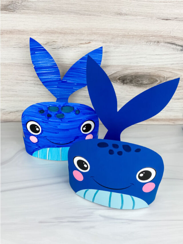Humpback Whale Headband Craft [Free Template] Story