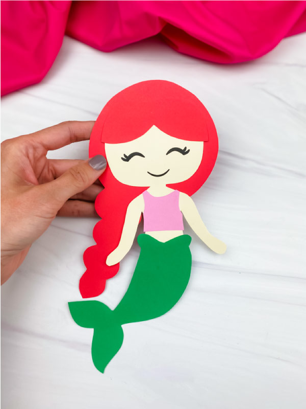 mermaid paper craft