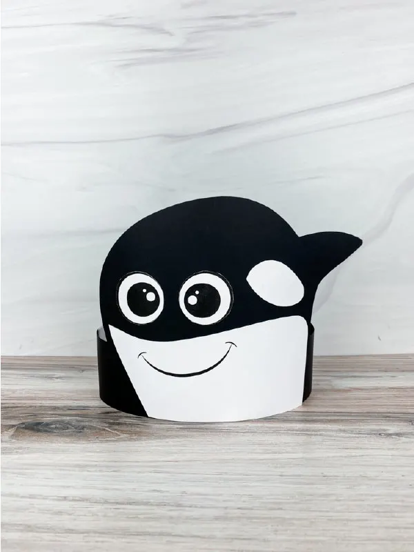 killer whale headband craft
