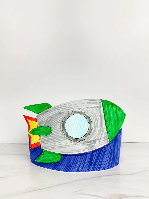 printable rocket headband craft
