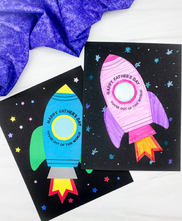 2 rocket father's day card crafts