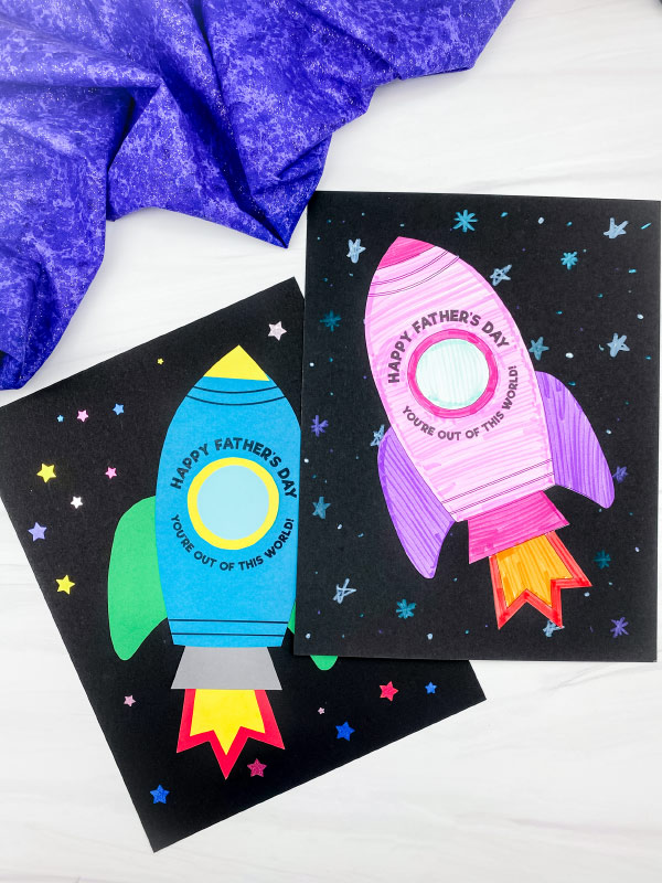 2 rocket father's day card crafts