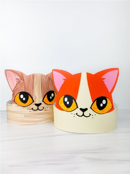 Cat Headband Craft For Kids [Free Template]