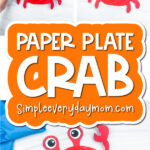 craft craft image collage with the words paper plate craft