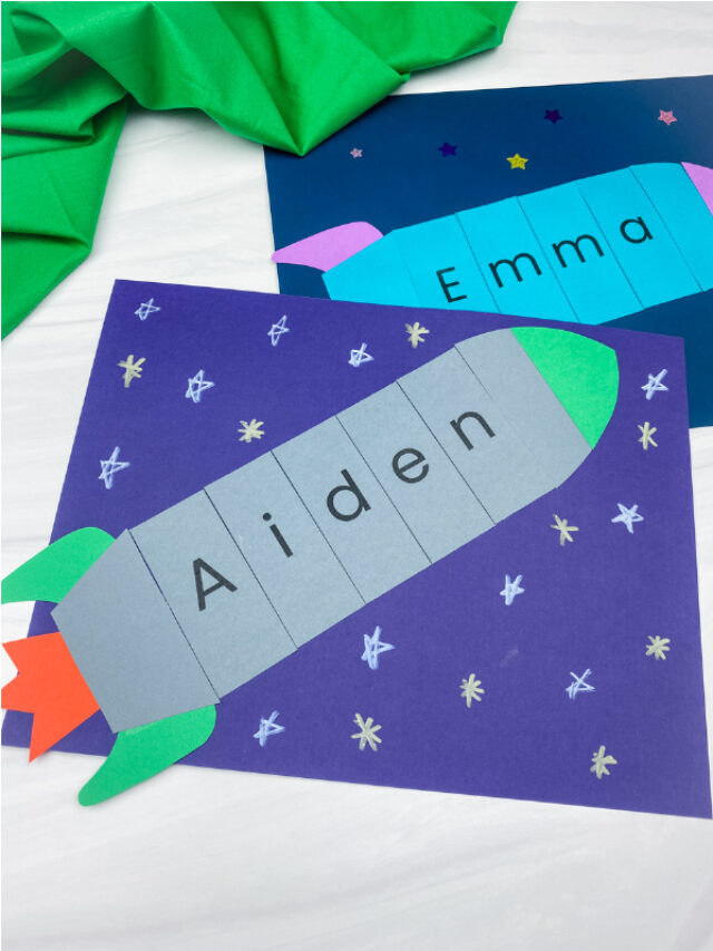 Awesome Rocket Ship Name Craft For Kids[Free Template] Story