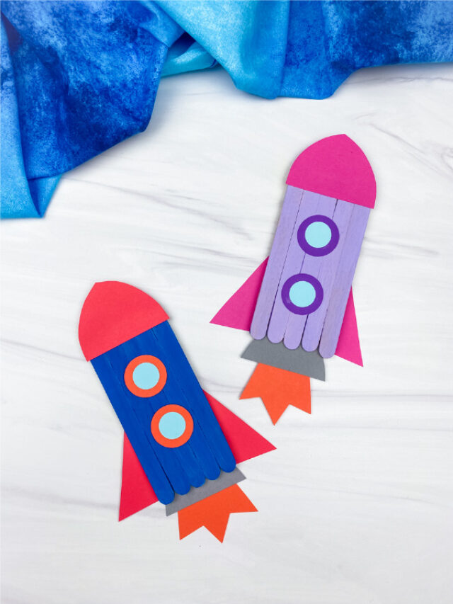 2 popsicle stick rockets