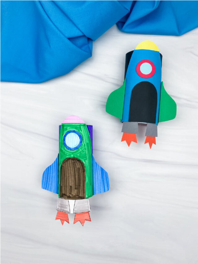 Rocket Toilet Paper Roll Craft [Free Template] Story