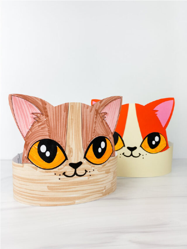 Cat Headband Craft For Kids [Free Template] Story