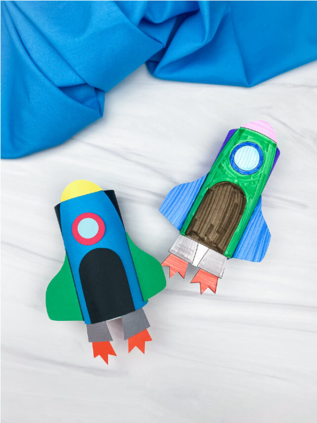 Rocket Toilet Paper Roll Craft [Free Template] Story