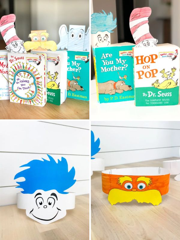 collage of dr. seuss printables