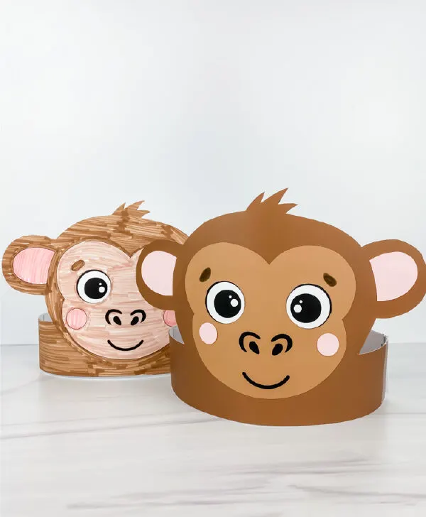 2 monkey headband crafts
