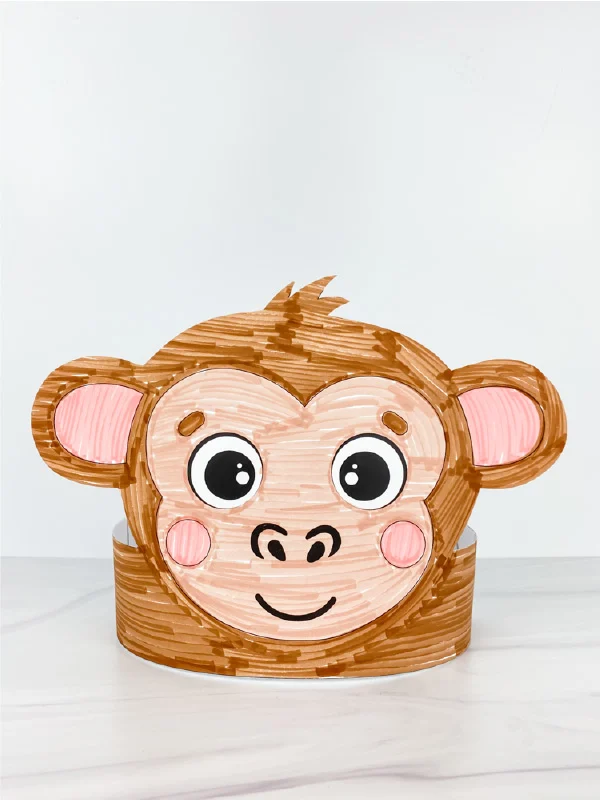 printable monkey headband craft