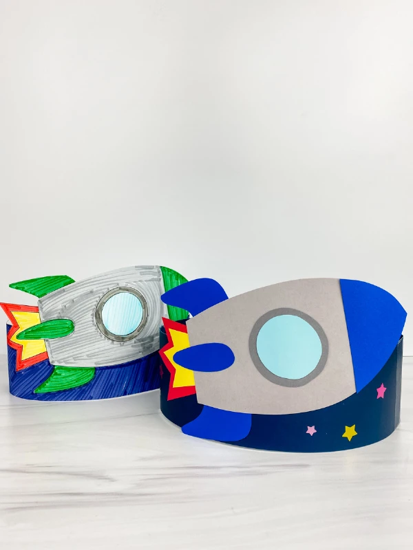 2 rocket headband crafts