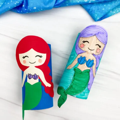 Mermaid Toilet Paper Roll Craft For Kids
