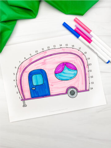 Camping Dot To Dot Printables [Freebie]