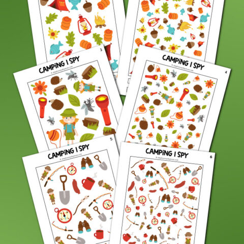 Camping Dot To Dot Printables [Freebie]