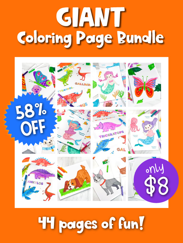 coloring page bundle offer 