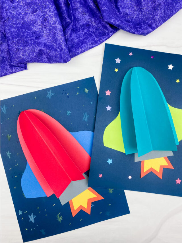 3D Rocket Template Printable Craft [Free Download] Story