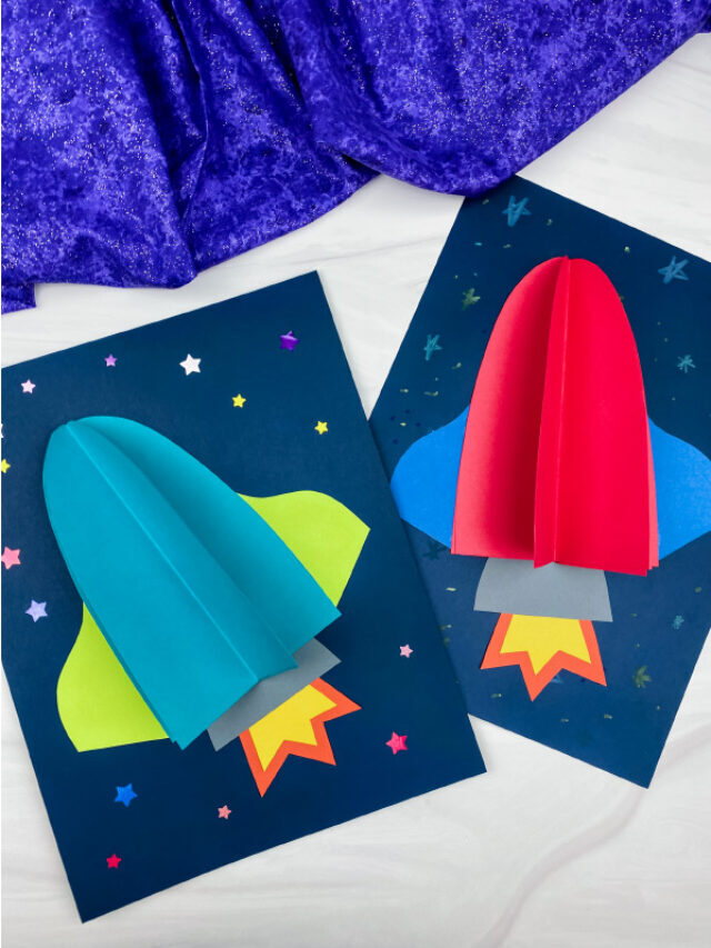 3D Rocket Template Printable Craft [Free Download] Story