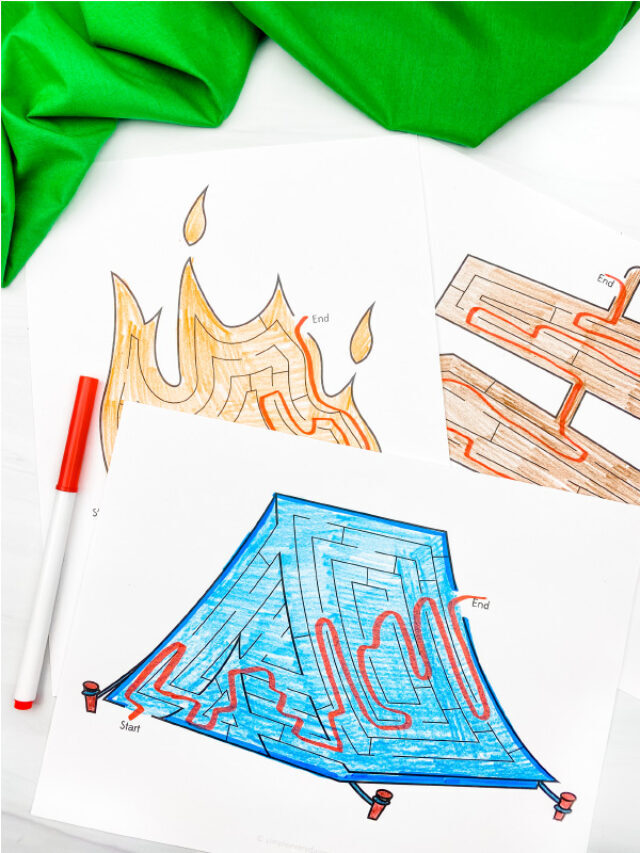 Camping Maze Printables [Free Download] Story