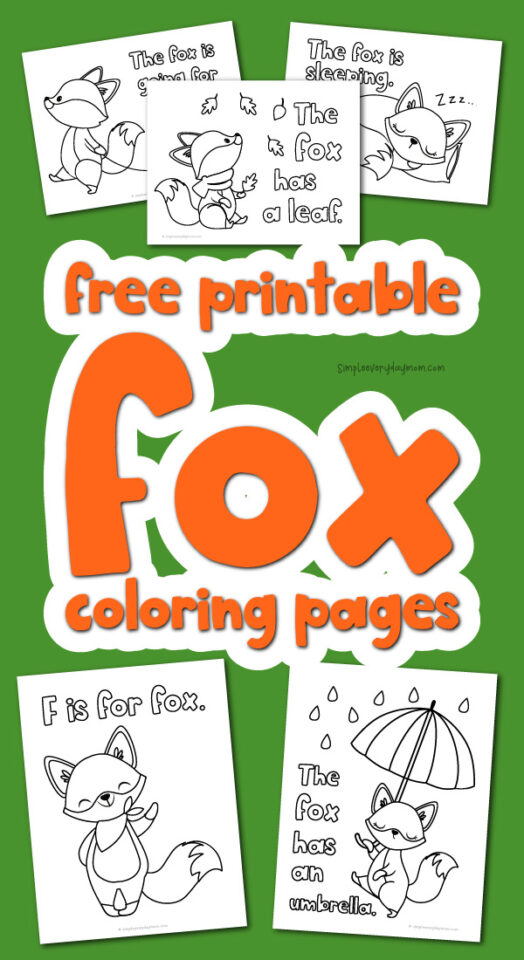 Free Printable Fox Coloring Pages