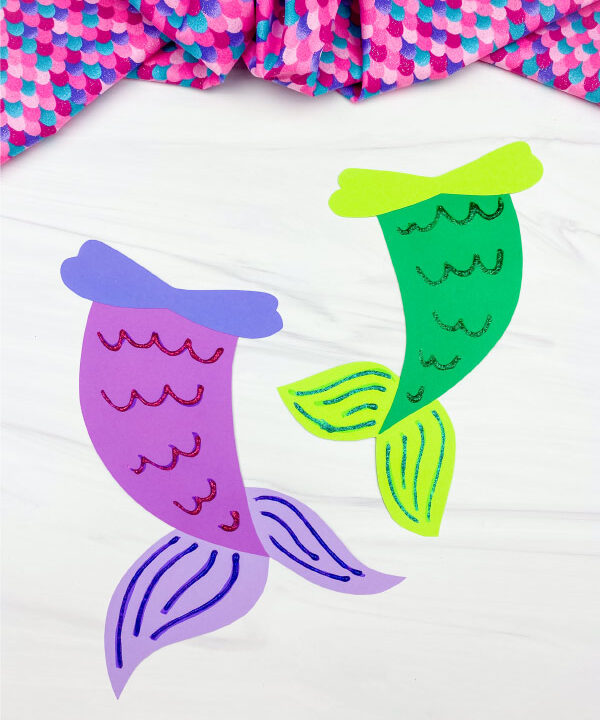 2 mermaid tail crafts