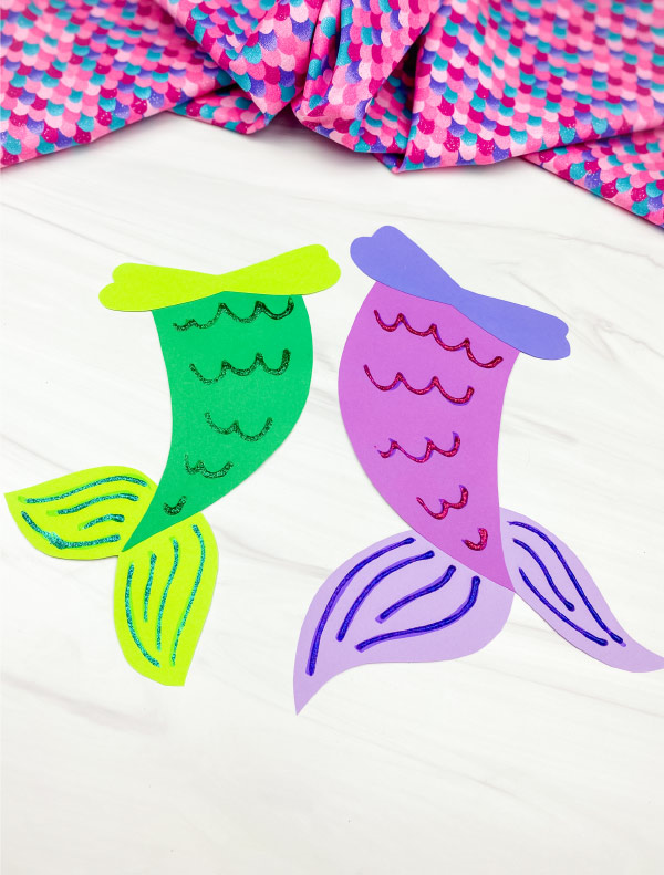 2 mermaid tail crafts