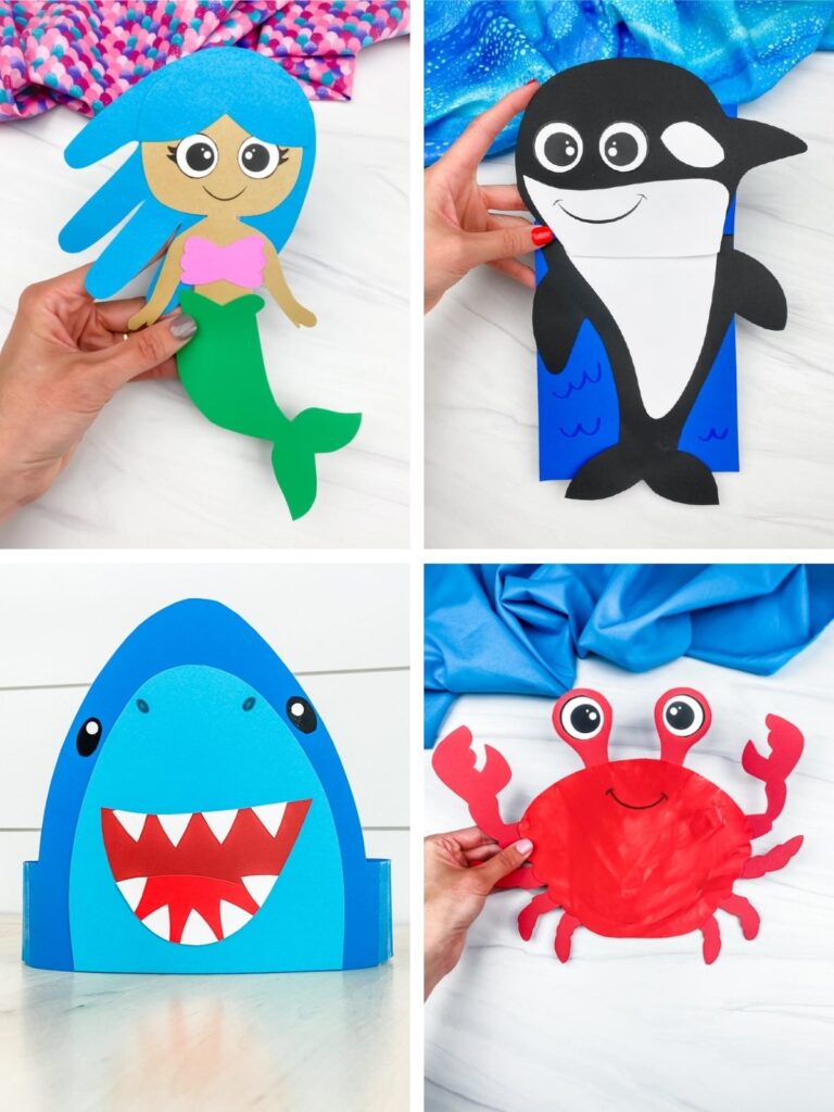 ocean kids' crafts image collage