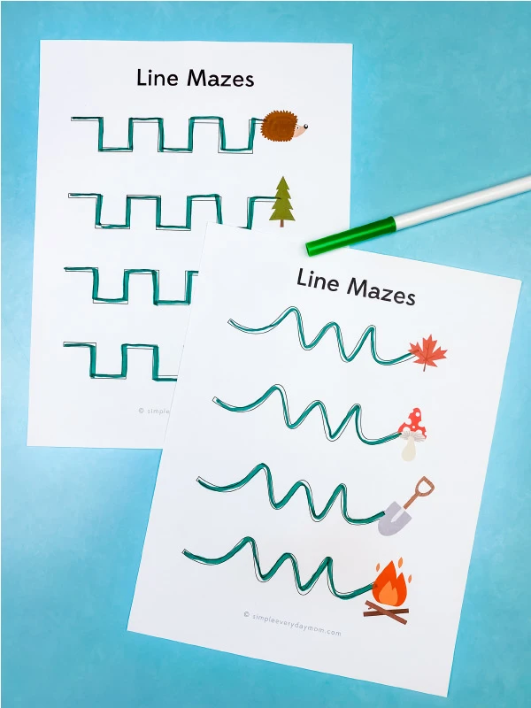 camping line mazes