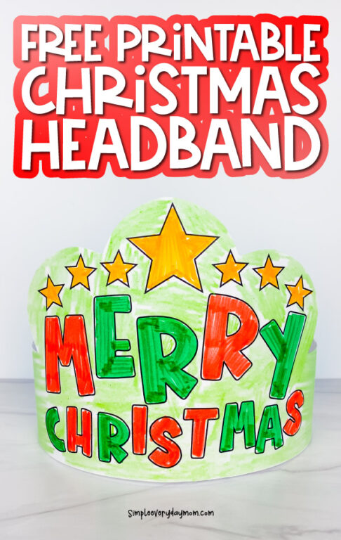Merry Christmas Headband Printable [Freebie]