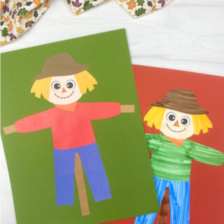 Printable Scarecrow Craft For Kids [Freebie]