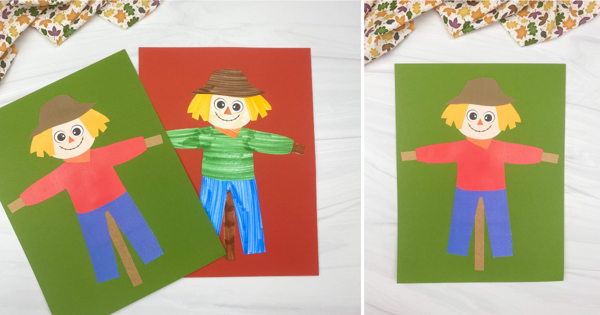 Printable Scarecrow Craft For Kids [Freebie]
