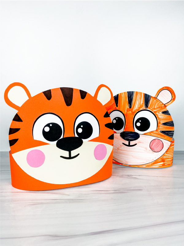 Tiger Headband Craft For Kids [Free Template]