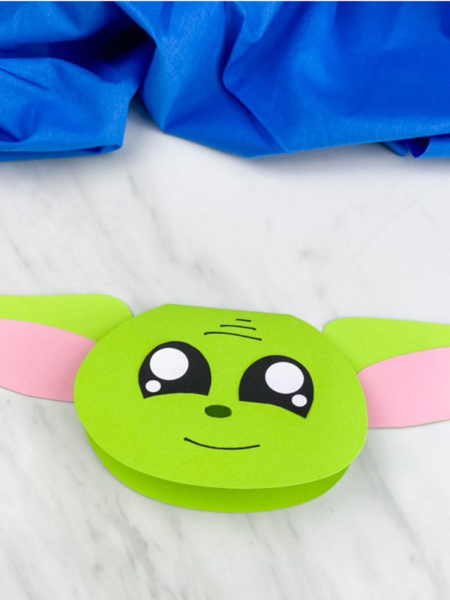 Star Wars Yoda/Grogu Card Craft [Free Template] Story