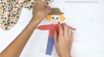 Printable Scarecrow Craft For Kids [Freebie]