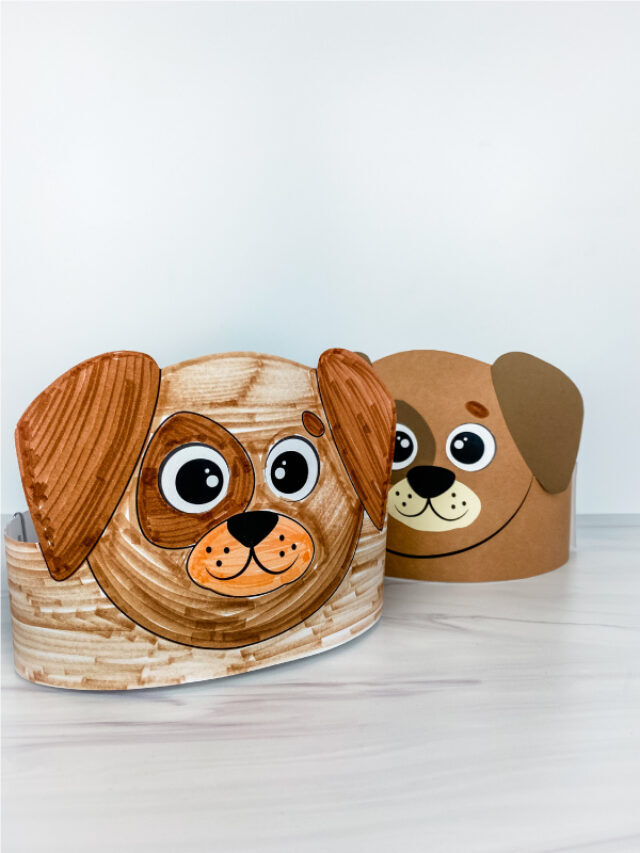 Dog Headband Craft For Kids [Free Template] Story