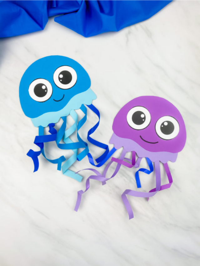 Easy Jellyfish Craft For Kids [Free Template] Story